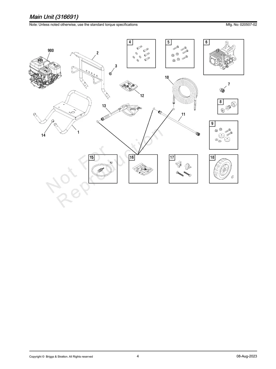 BRIGGS AND STRATTON, 020507-02, IPL.4